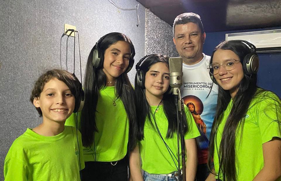 Ganadores del primer lugar del Festival Infantil Juvenil 2023 grabaron su gaita inédita y vídeo profesional (3)